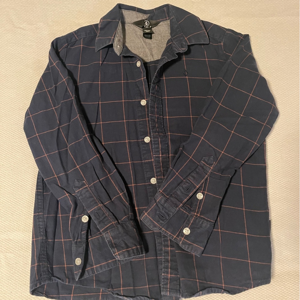Volcom Navy dress button-down shirt